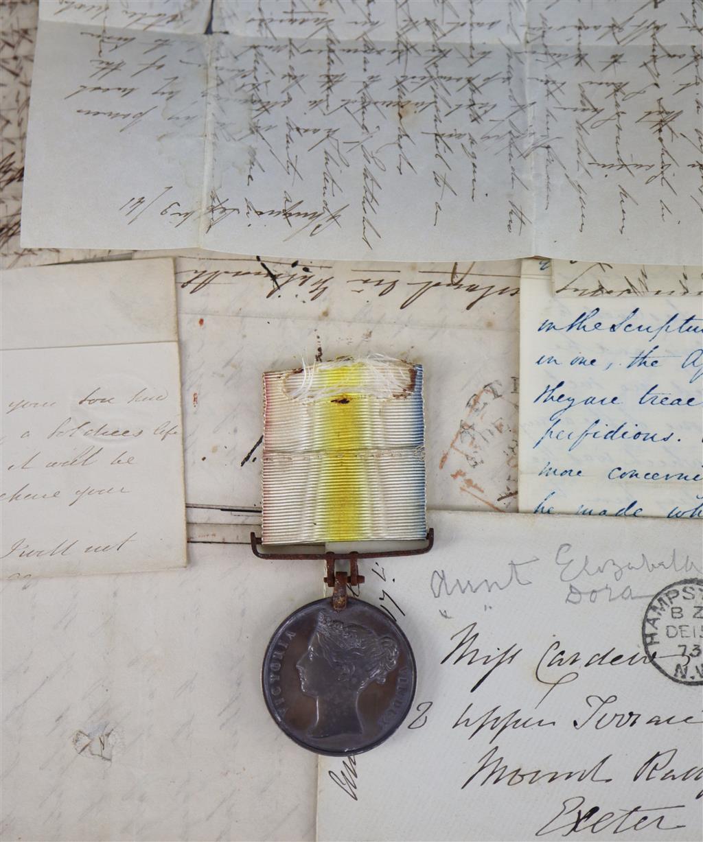 A Victorian Candahar Ghuznee Cabul medal to Assistant-Surgeon Edward Rotheram Cardew, 27th Bengal NI,
